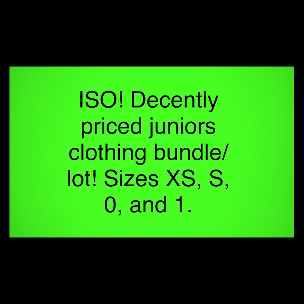 ISO Juniors Clothing